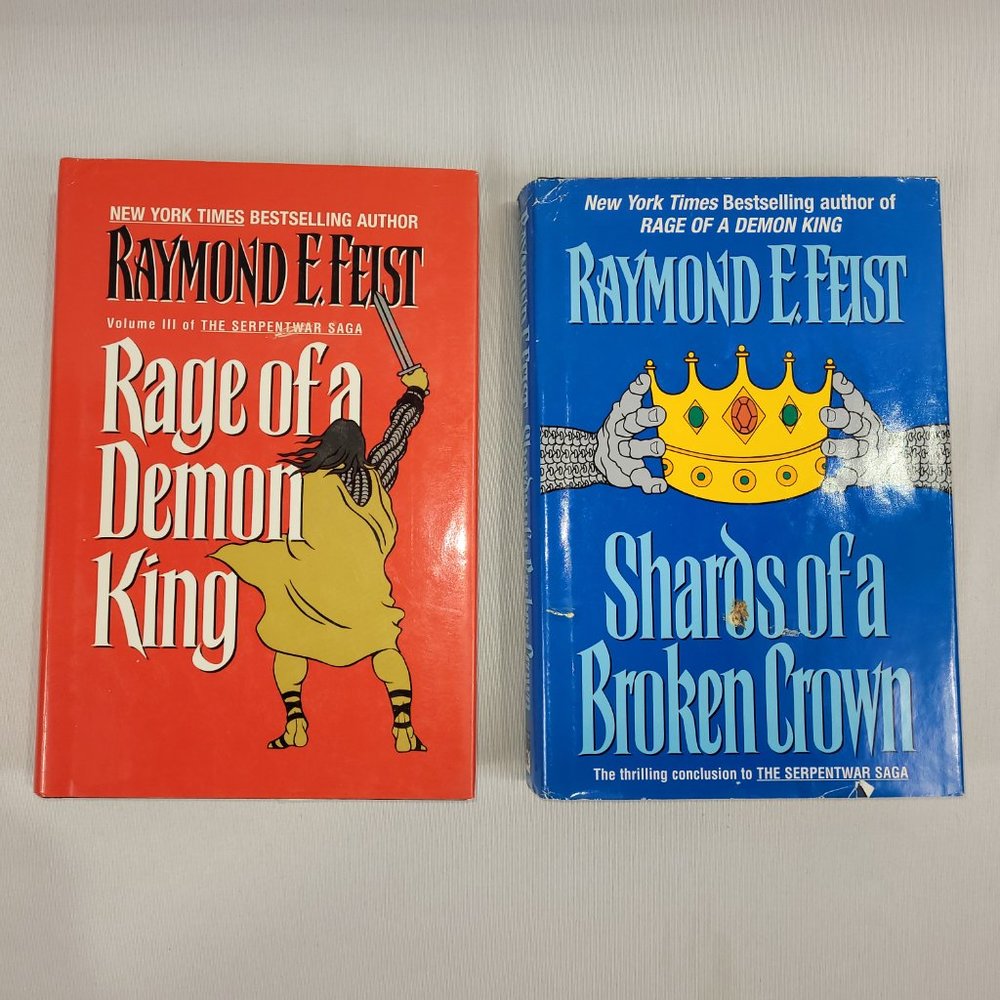 Raymond Feist 2 Hardcover Books 3 & 4 Serpentwar Saga Novel Set